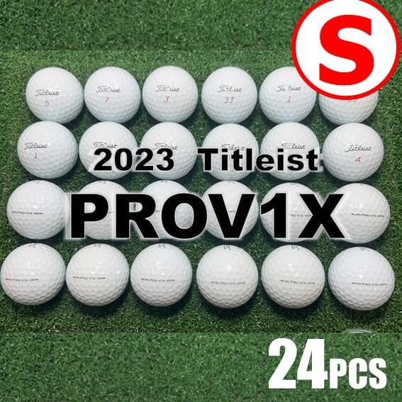 【S111】Titleist PRO V1X 白 23年 ロストボール 24球