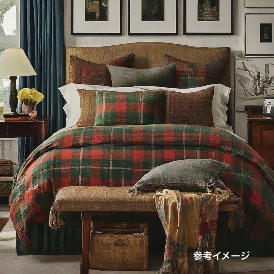 2点セット: ラルフローレン_ホーム布団カバー(ダブル) & 枕カバー