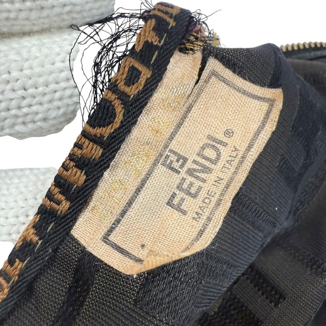 【超特大・訳あり】FENDI フェンディ ボストンバッグ ズッカ柄 キャンバス