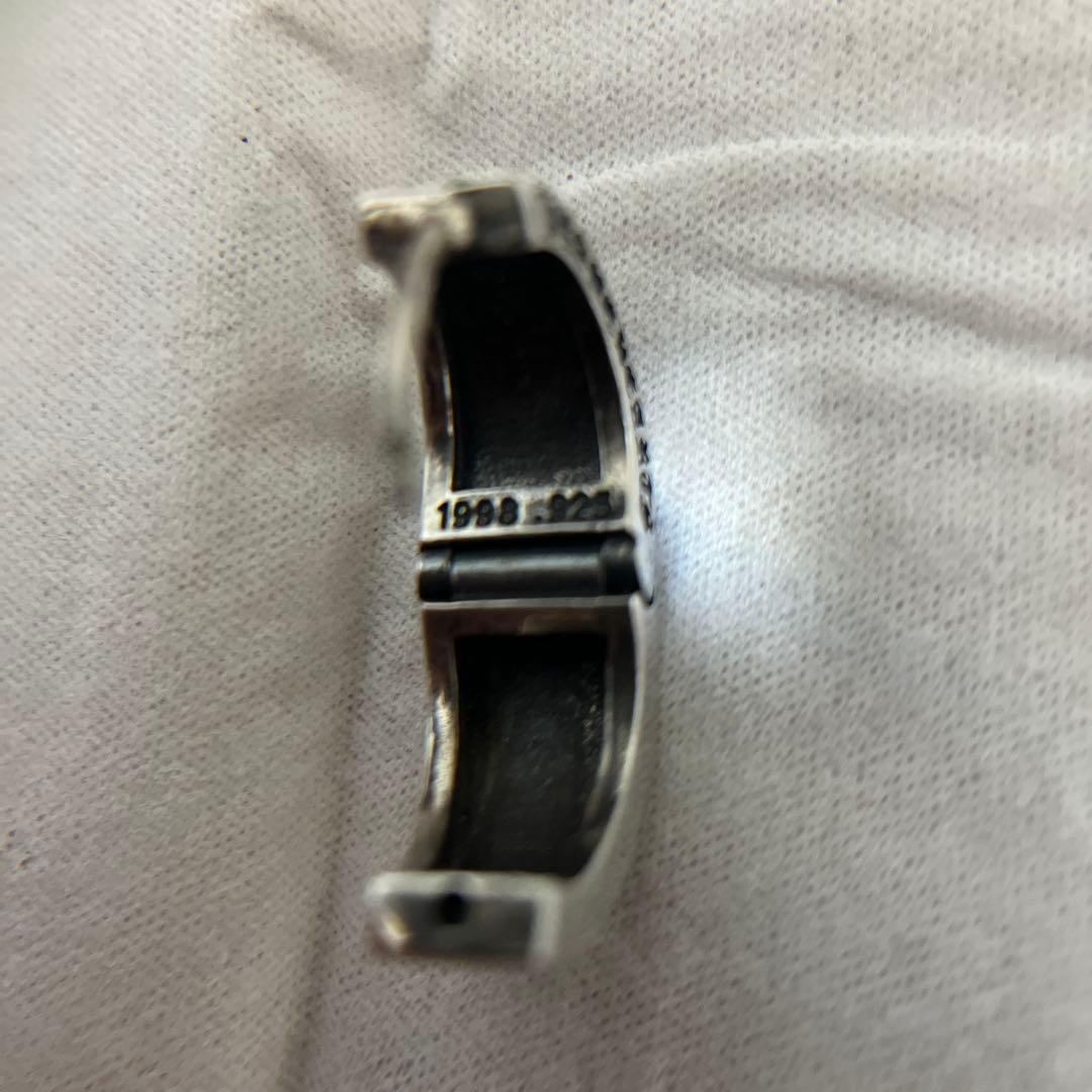 クロムハーツシルバー925 ナローVバントピアス