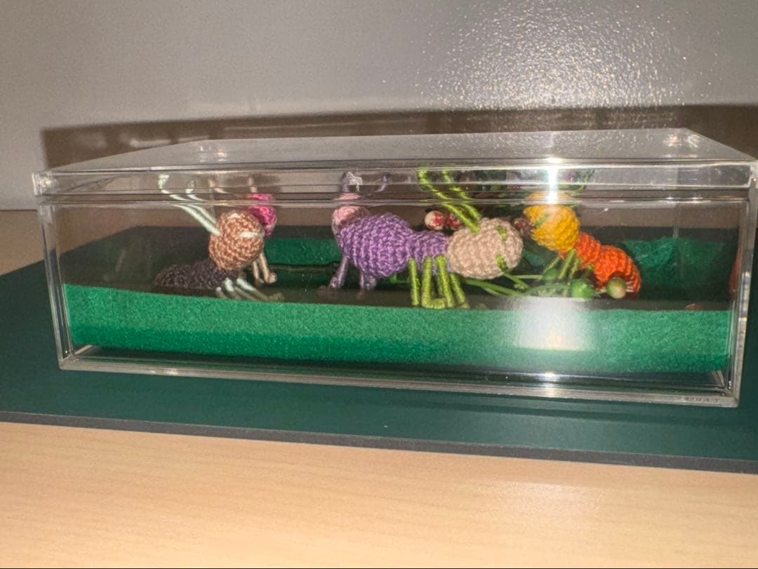 ハンドメイド クロシェ編み アリ 5体セット インテリア アート作品