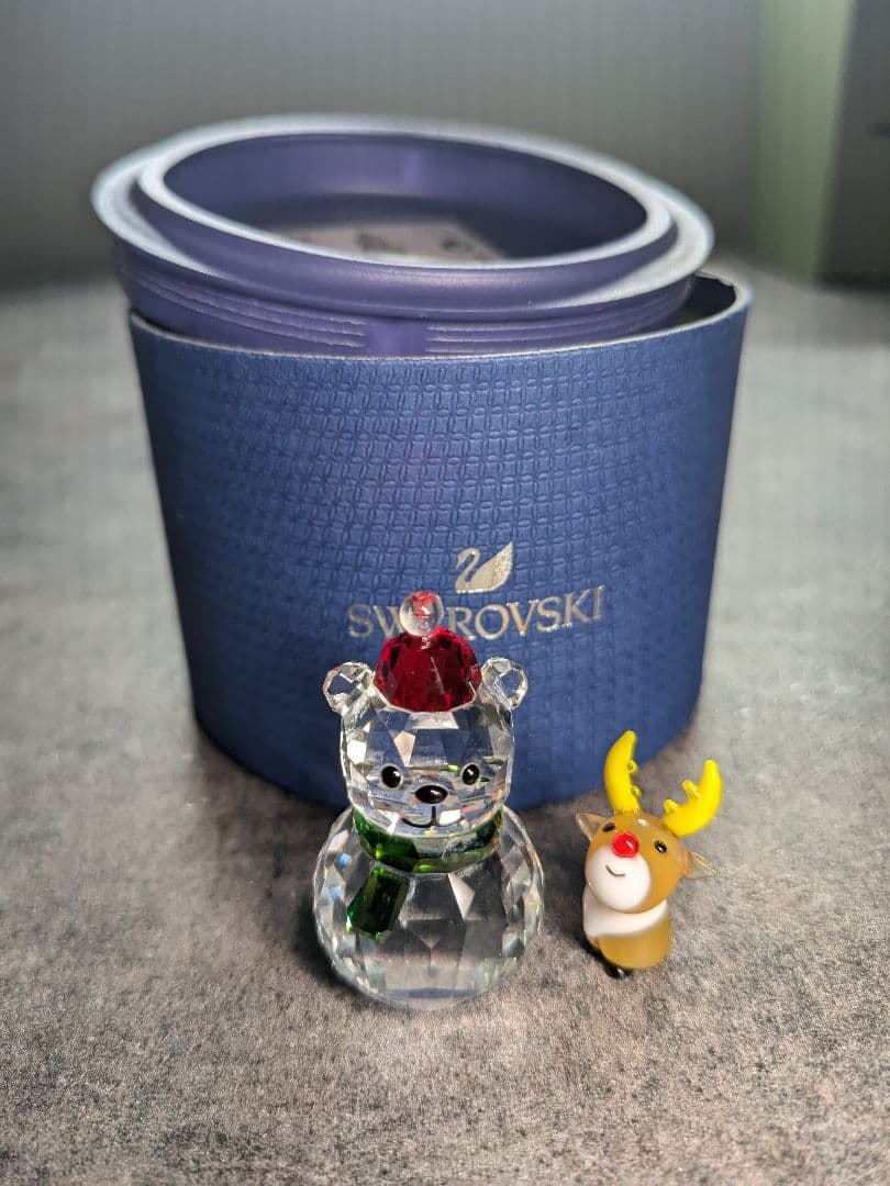 スワロフスキー　ロッキングベア&トナカイさん　クリスマス　くま