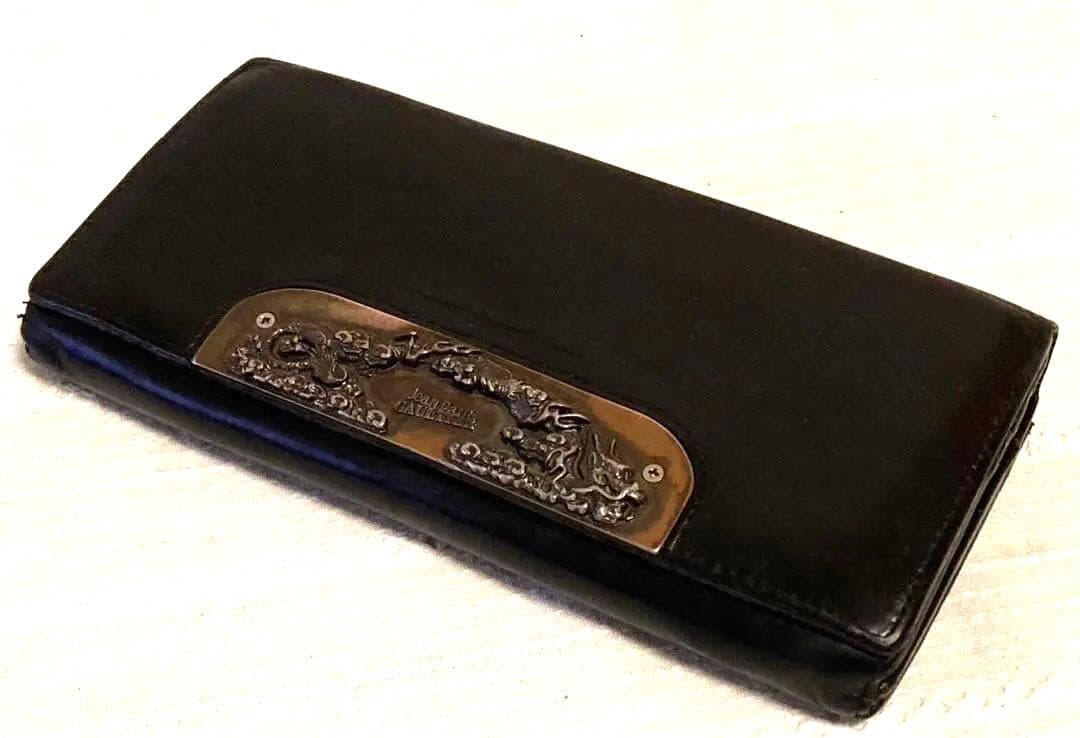【希少】ドラゴンプレート　長財布　ジャンポールゴルチエ　ビンテージ　レザー