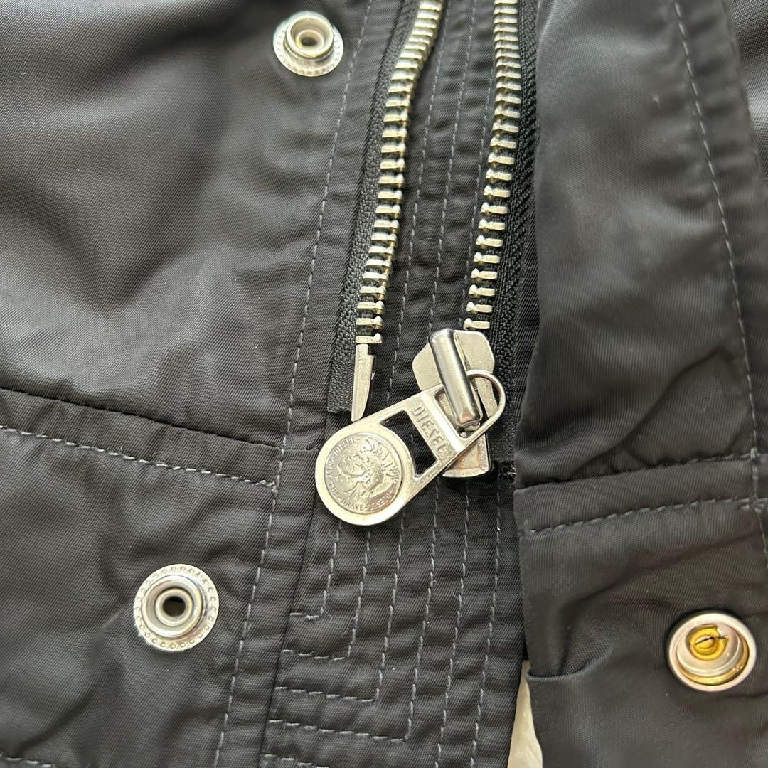 【美品】DIESEL MA-1 フライトジャケット ボア ブラック L