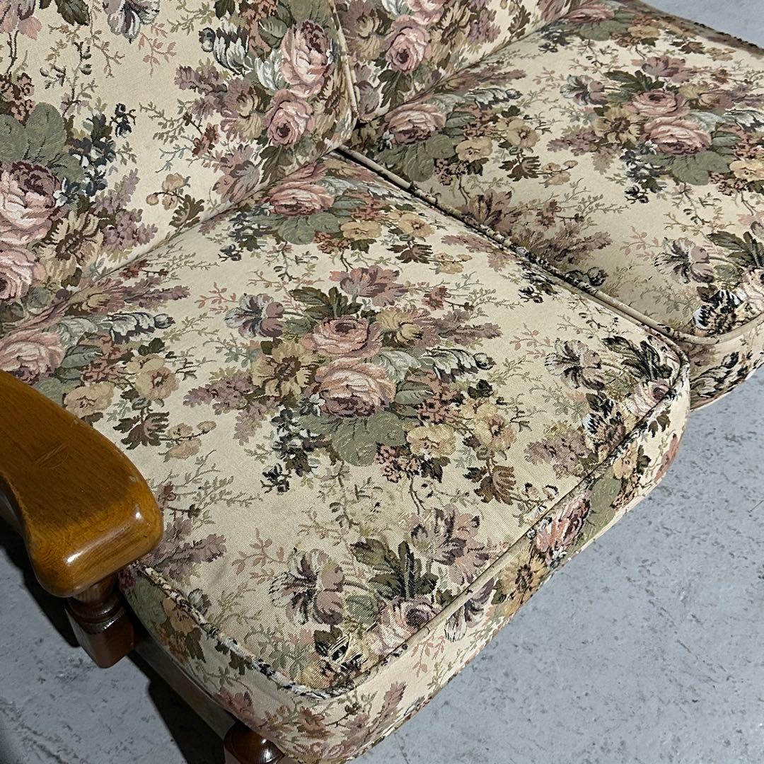 ✦80s✦KOSUGA コスガ家具 2人掛けソファ｜昭和ヴィンテージ ゴブラン織