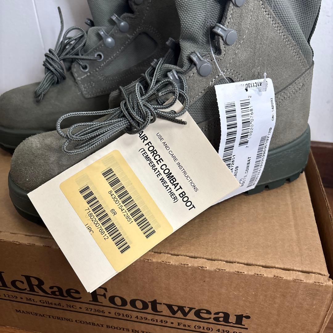 未使用品 米軍実物　McRaefootwear GORE−TEXブーツ　24cm