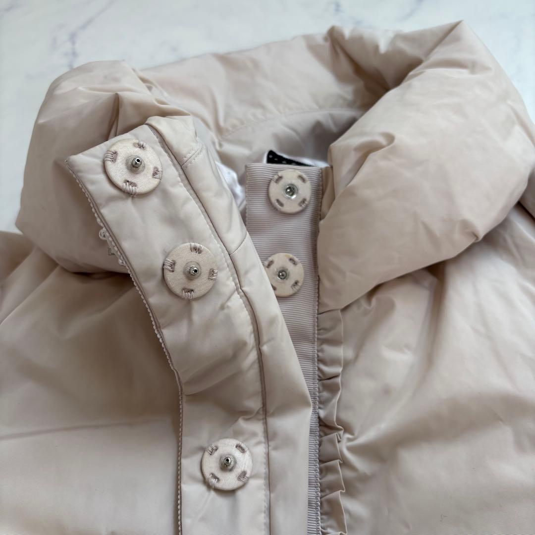 極美品 トゥービーシック リボンベルト付 ダウンコート ビジュー 42