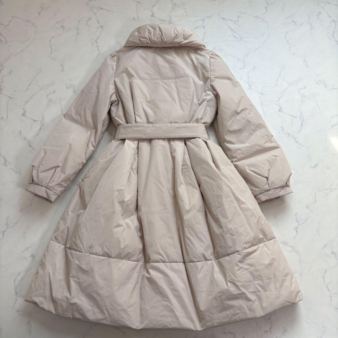 極美品 トゥービーシック リボンベルト付 ダウンコート ビジュー 42