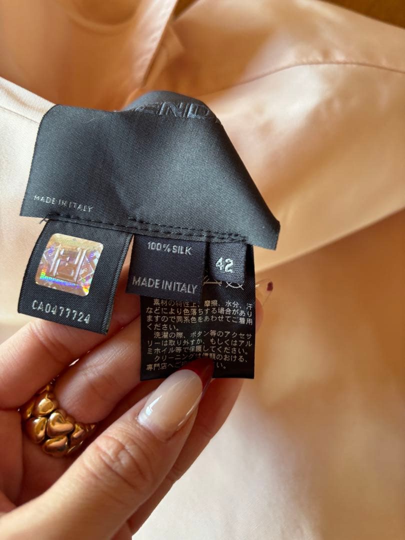 る*あ様 【FENDI】ファーコート　ピンク　グレー