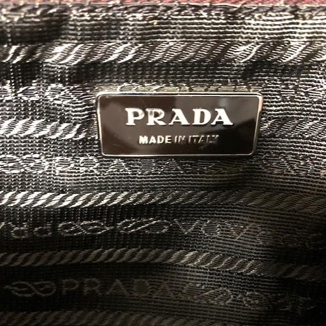 PRADA ナイロン プラダ ナイロンバック ハンドバッグ 三角ロゴ ブラウン