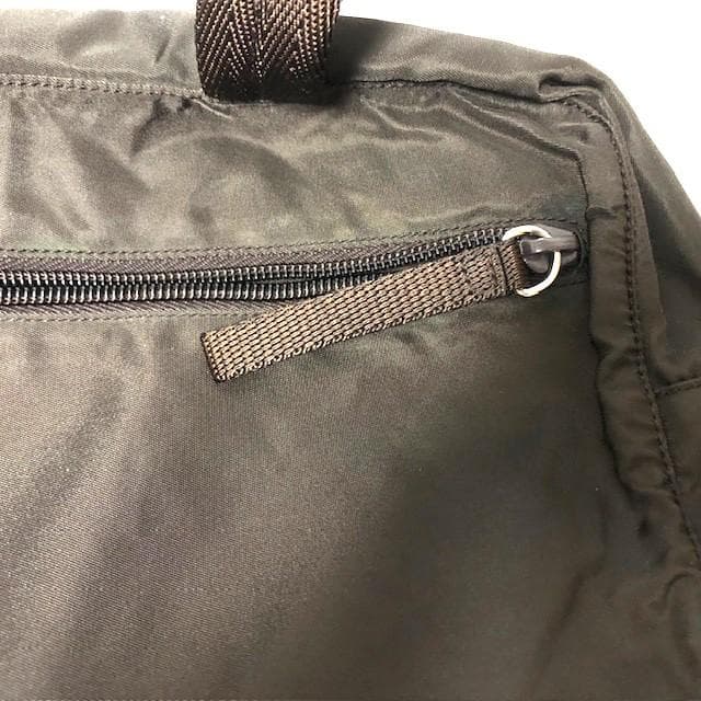 PRADA ナイロン プラダ ナイロンバック ハンドバッグ 三角ロゴ ブラウン