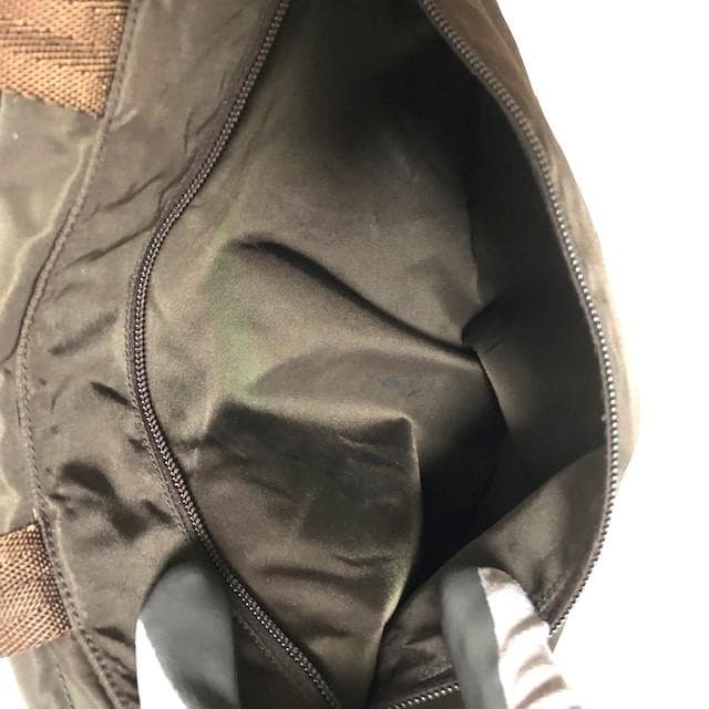 PRADA ナイロン プラダ ナイロンバック ハンドバッグ 三角ロゴ ブラウン