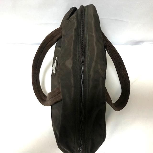 PRADA ナイロン プラダ ナイロンバック ハンドバッグ 三角ロゴ ブラウン