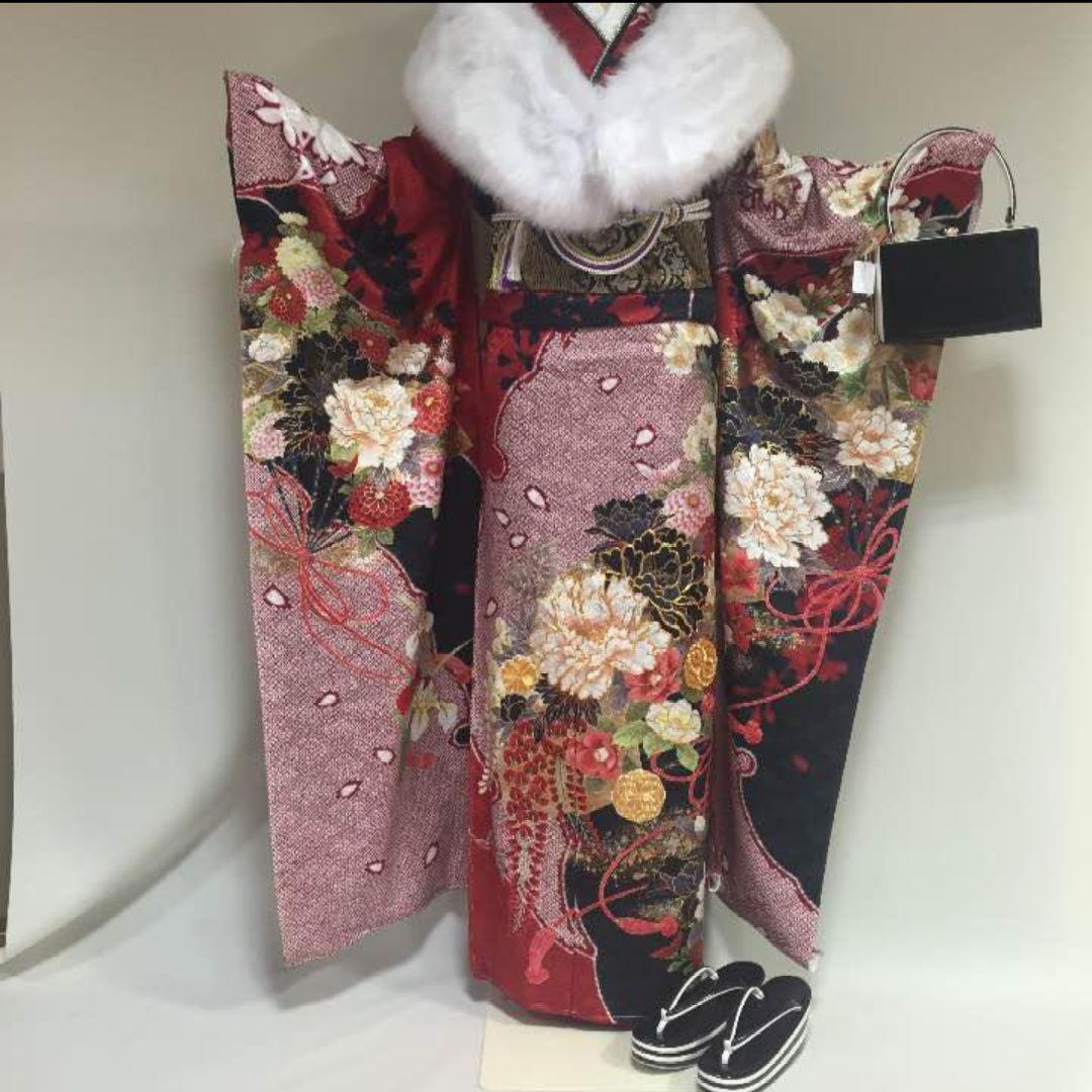 成人式 着物 金彩友禅