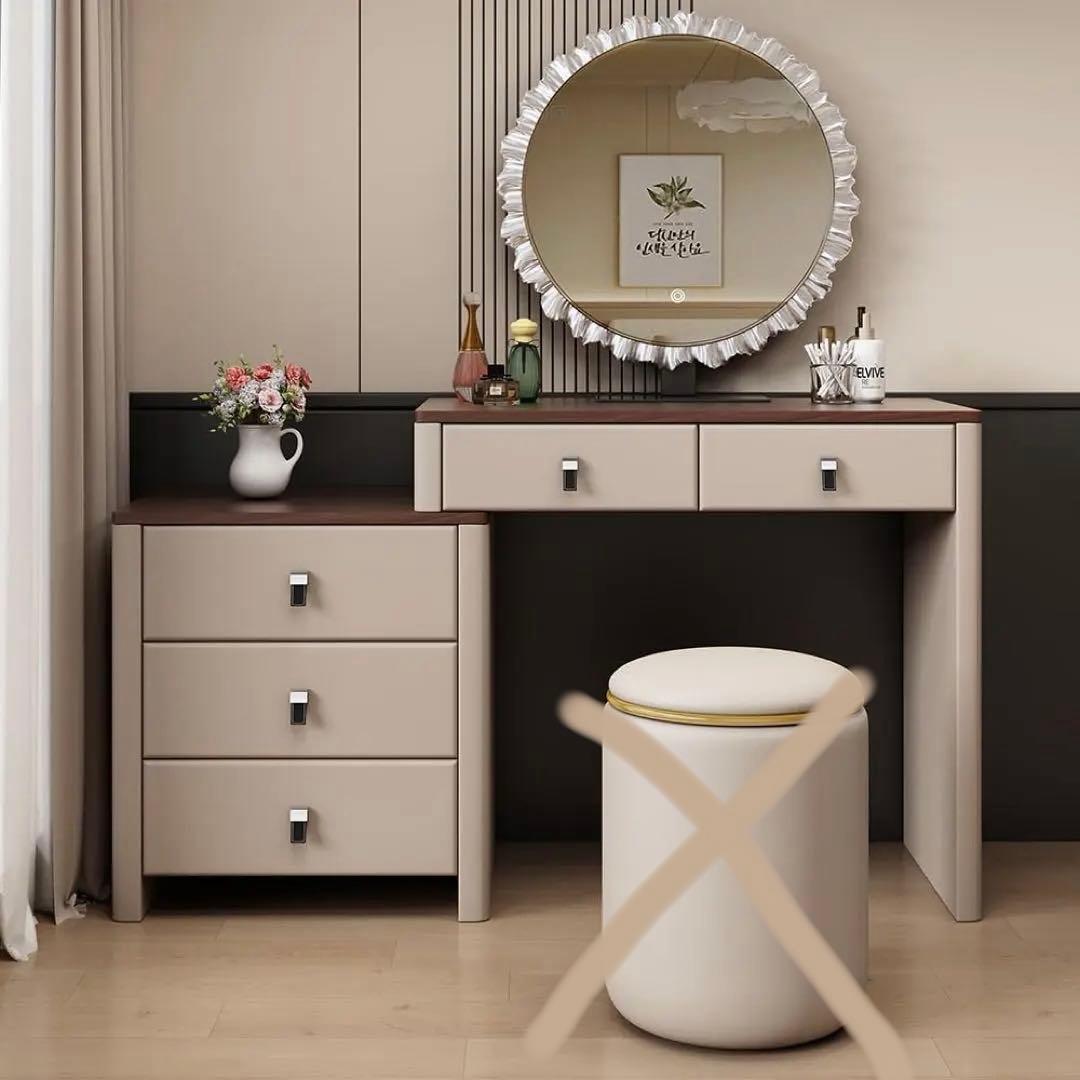 【本日限定価格】新品ドレッサー 80cm幅 化粧テーブル LEDミラー付き 鏡台