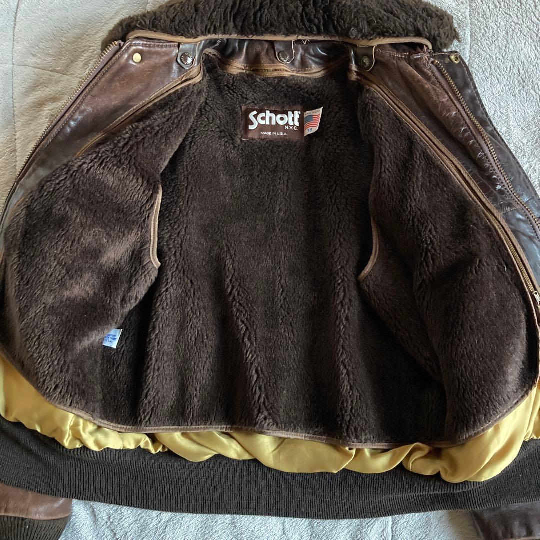 希少ヴィンテージ　70s schott ショット IS-674-M-S G-1