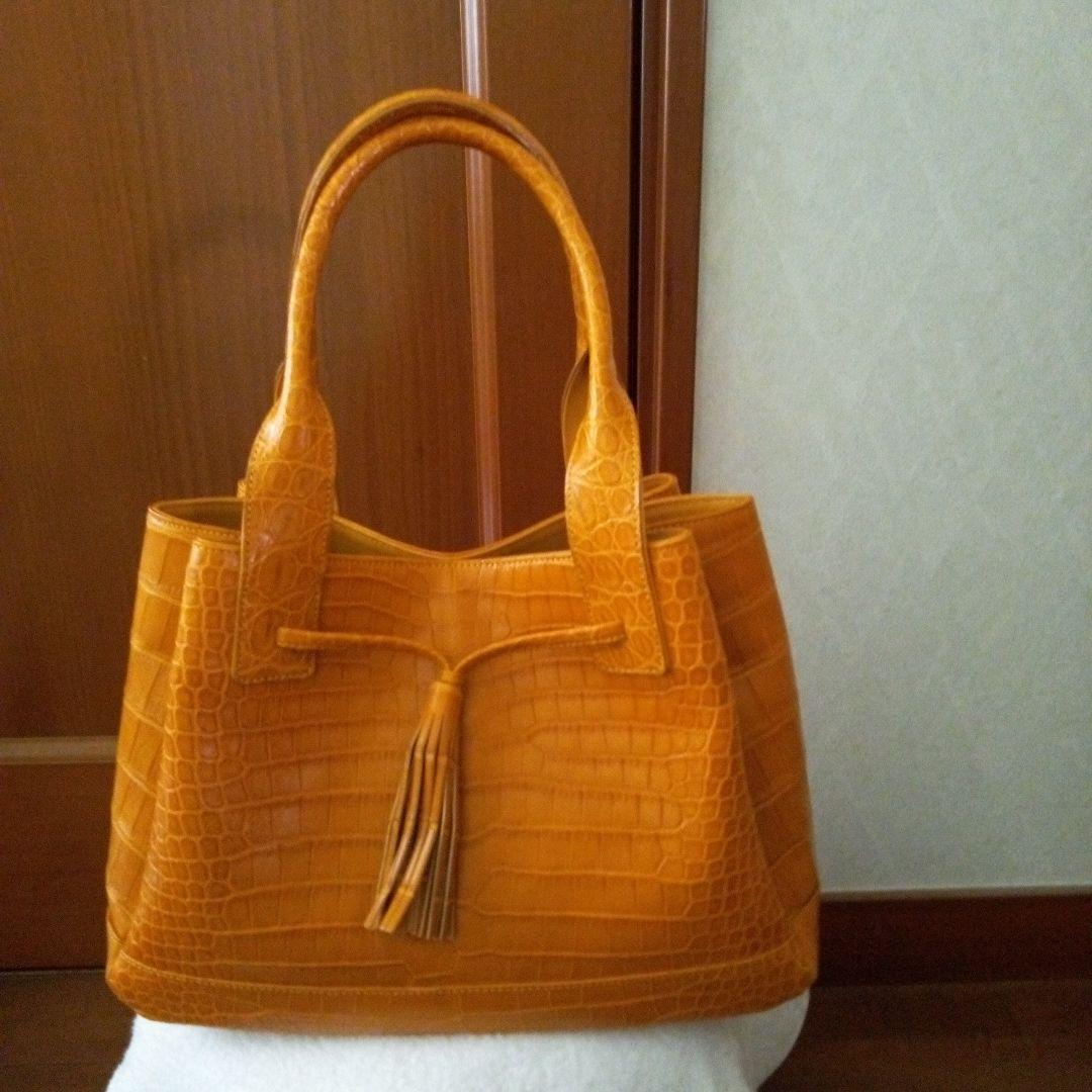 ポロサスクロコダイルトートバッグ