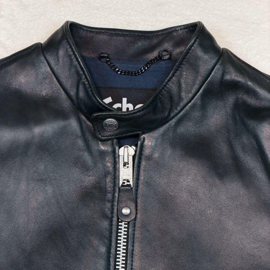 SCHOTT TAKEO KIKUCHI ライダースジャケット ラムレザー