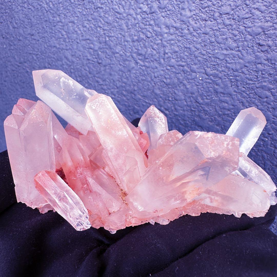 爆レア❗️浄化❗️超綺麗♡超強いパワー ピンク ヒマラヤ クラスター天然石A1423