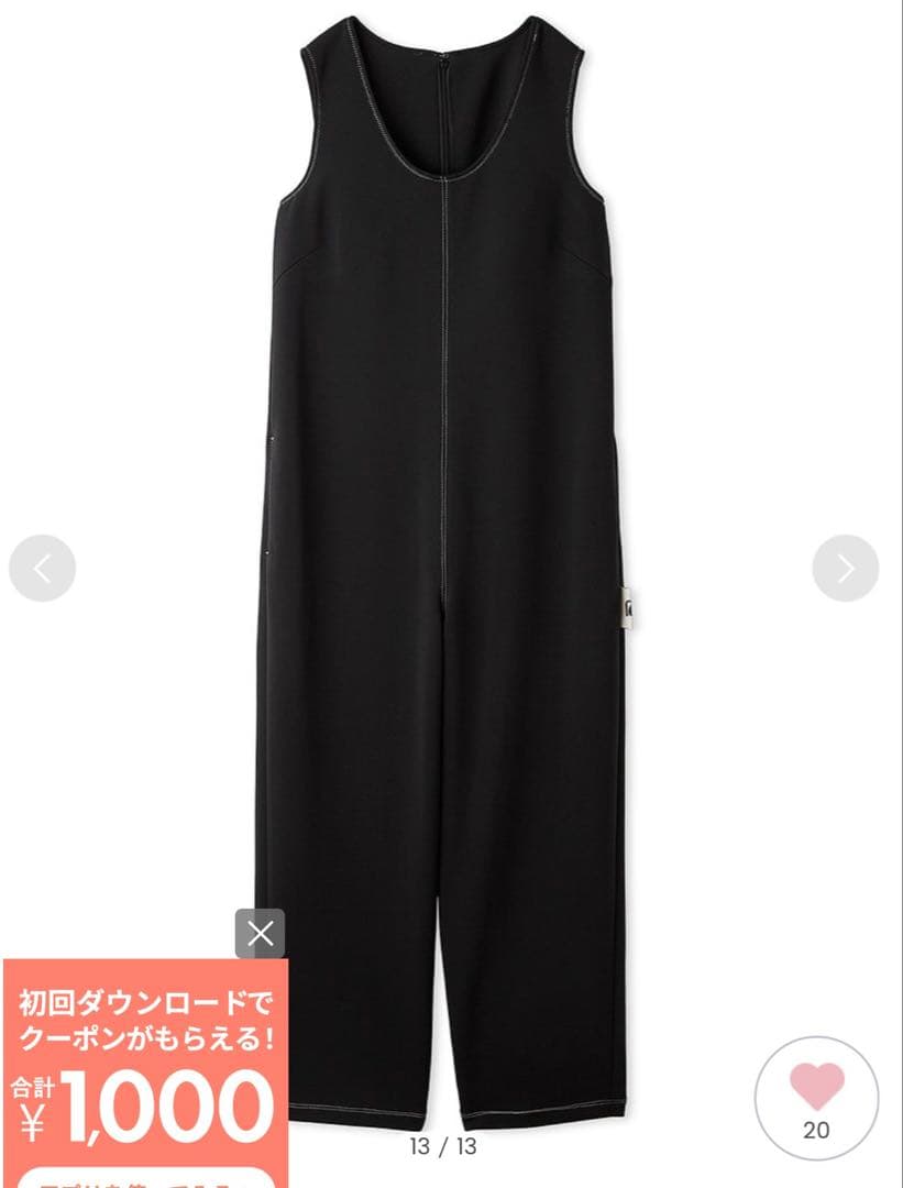 新品未使用　今期　null. / ヌル　ジャージールーズオールインワン