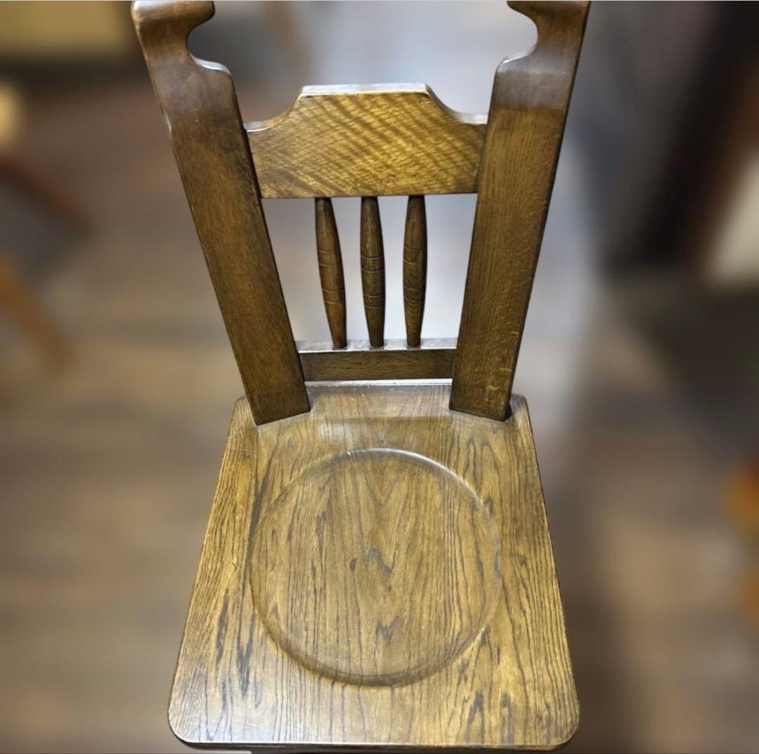 オーク材　レトロ　椅子