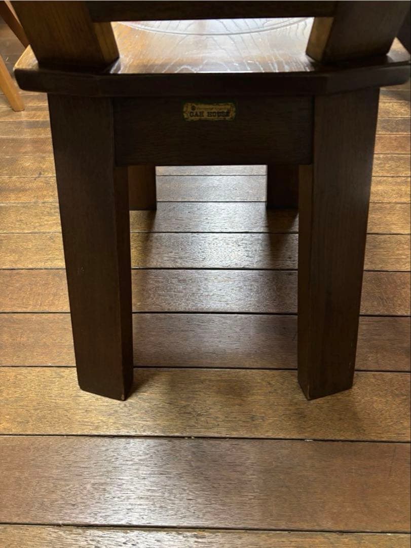 オーク材　レトロ　椅子