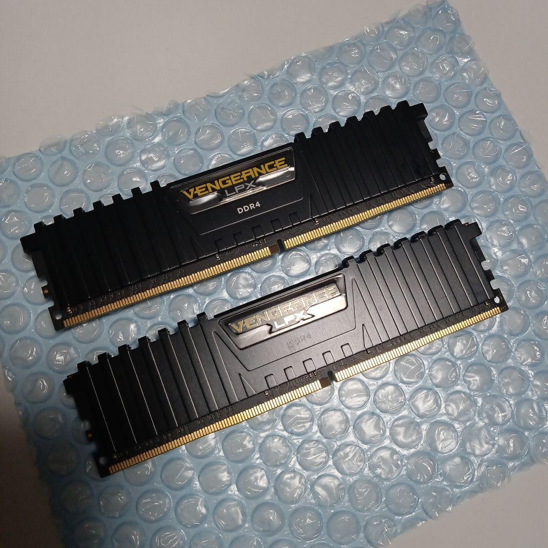 DDR4メモリ 32GB(16GB×2枚) Corsair DDR4-2666