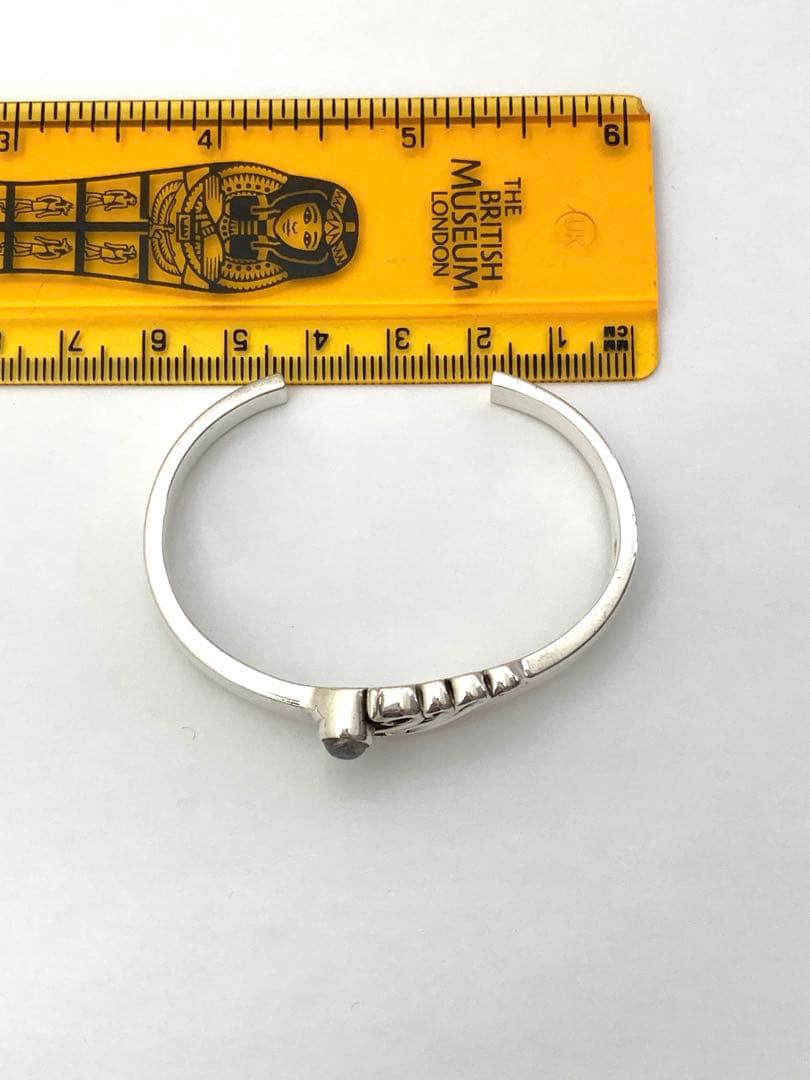 マッシュ SILVER 925 バングル ブルー ムーンストーン moon