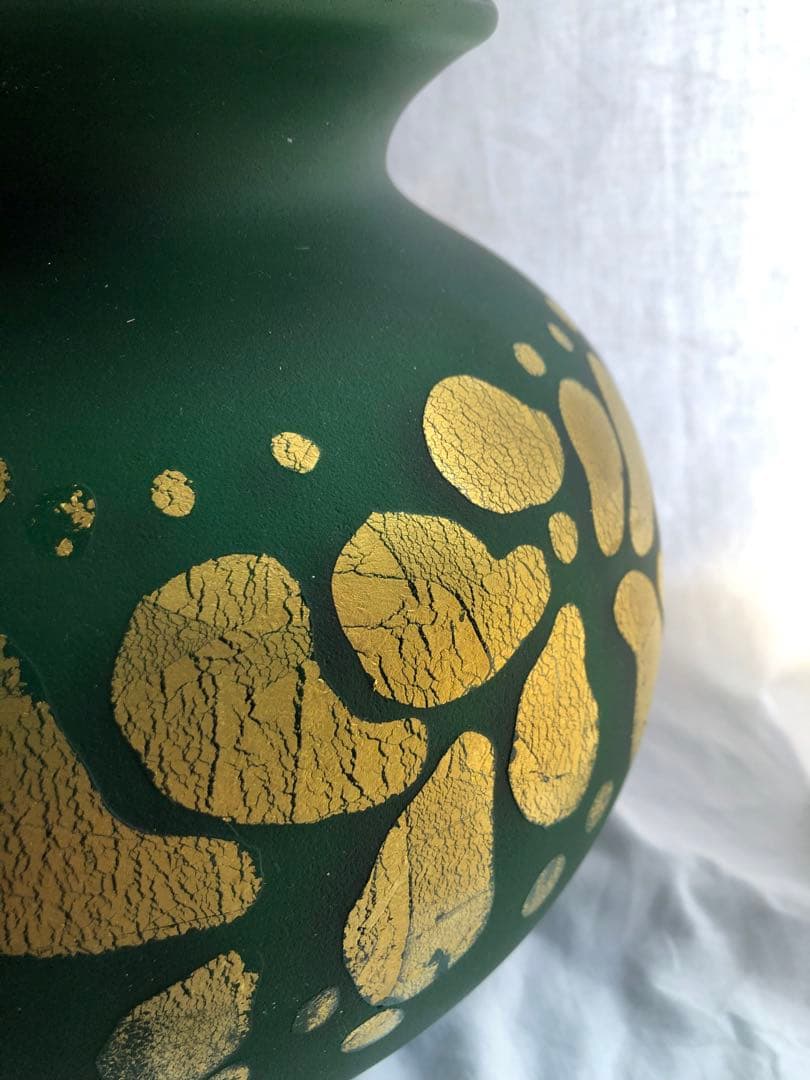 ●骨董品●壺●花器●ガラス●河口馬次郎作