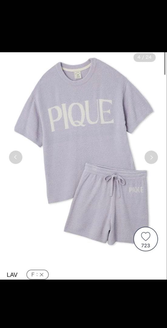 ジェラートピケ　スムーズィーロゴジャガードプルオーバー&ショート