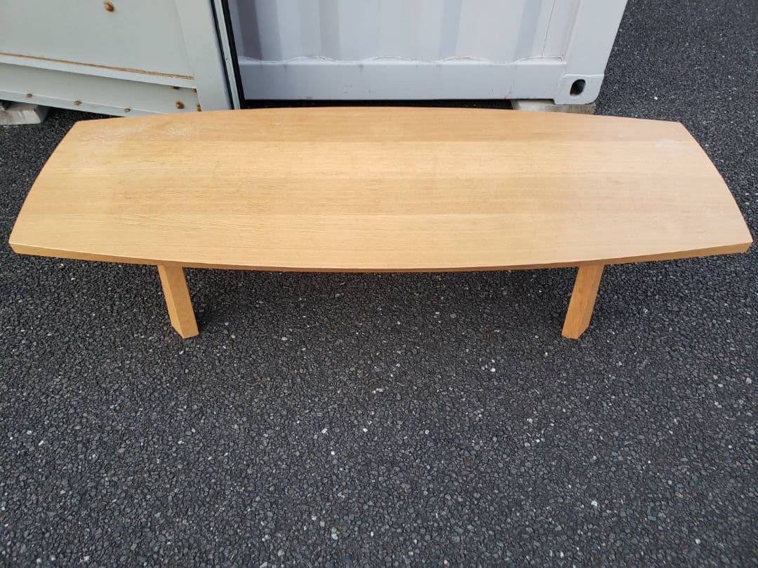 送料無料　北欧風　飛騨家具　白川家具　オーク材一枚板　テーブル