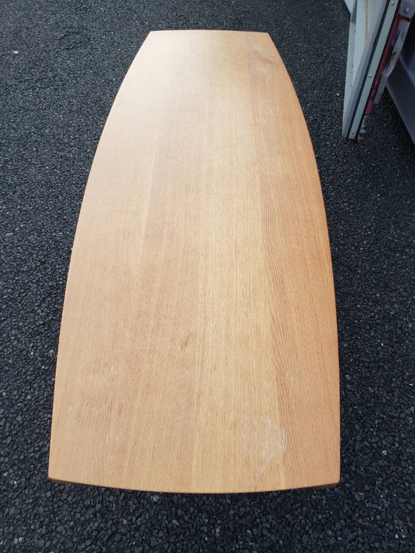 送料無料　北欧風　飛騨家具　白川家具　オーク材一枚板　テーブル