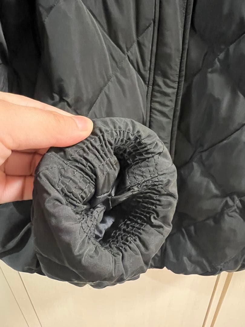 ⭐️mi-co⭐️ACUTA★ノーカラーキルティングダウンジャケット★ブラック