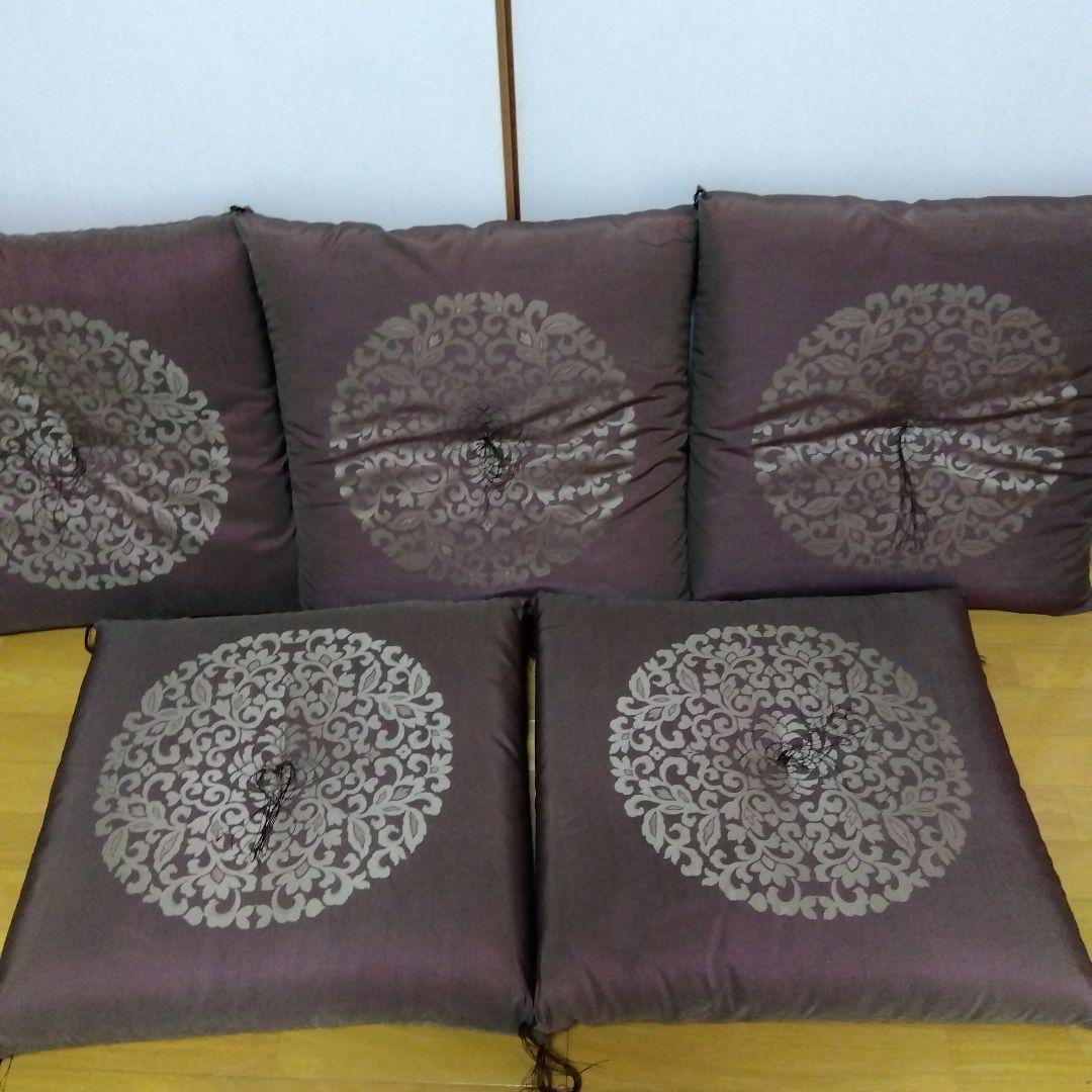 仏前座布団5枚セット　夏用座布団カバー付き