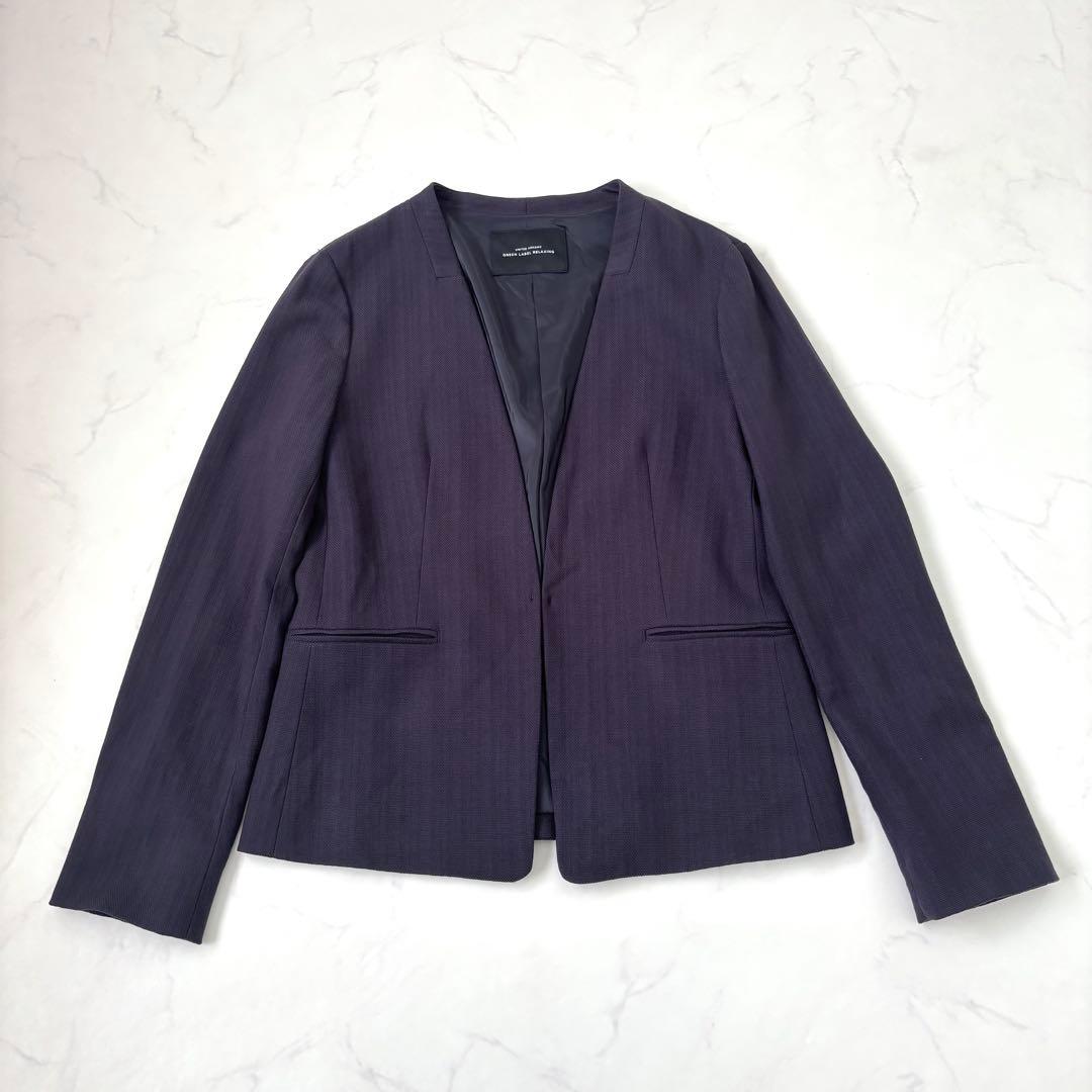 グリーンレーベルリラクシング ドビーブッチャー セットアップ ネイビー