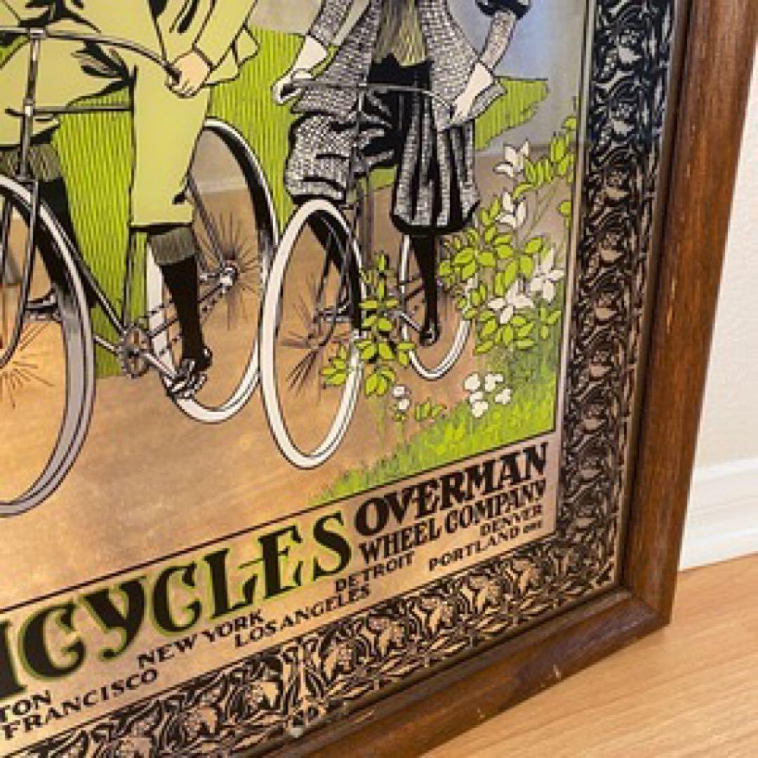 ヴィンテージ アメリカ ビンテージ Victor Bicycle パブミラー