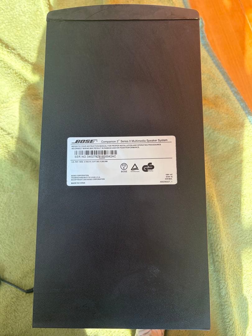 BOSE Companion 3 Series II 【ジャンク扱い】