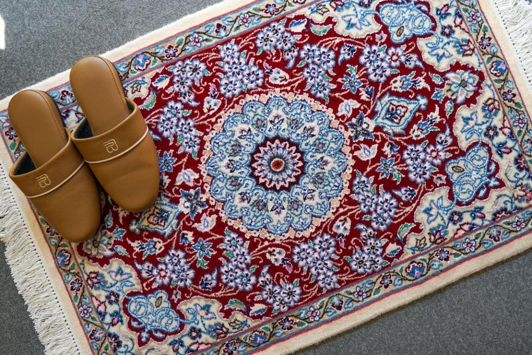 90×62cm　ペルシャ手織り絨毯