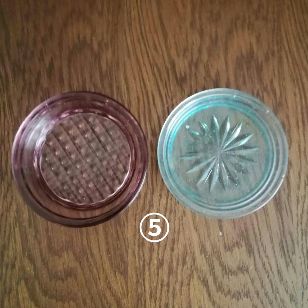 ガラスコースター各種　11枚　昭和レトロ　富士山　幾何学文様