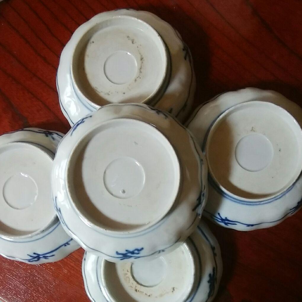 108  伊万里　色絵　膾皿　5客　5寸皿