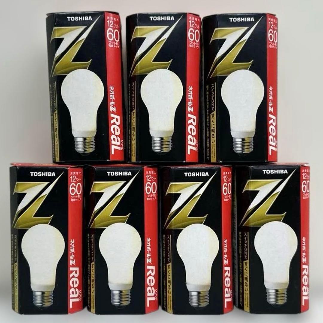 東芝 ネオボールZ REAL 60W EFA15EL 12-R 7個セット 希少