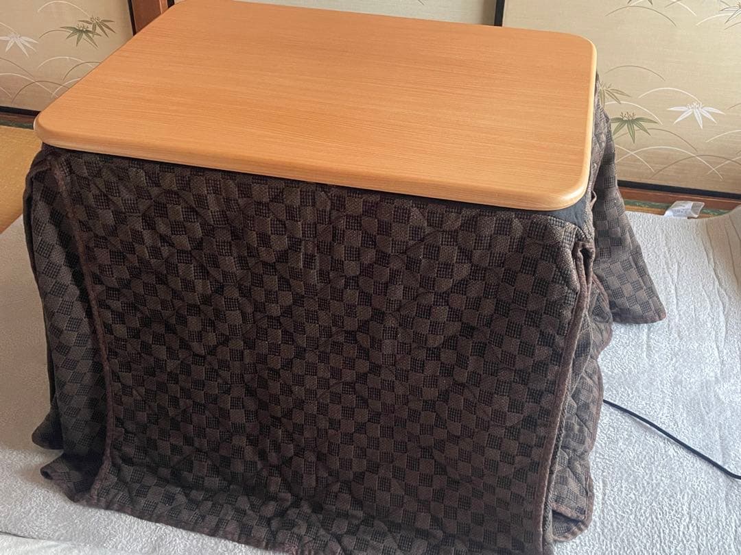 こたつ　ダイニングコタツ　掛け布団セット　80×60cm