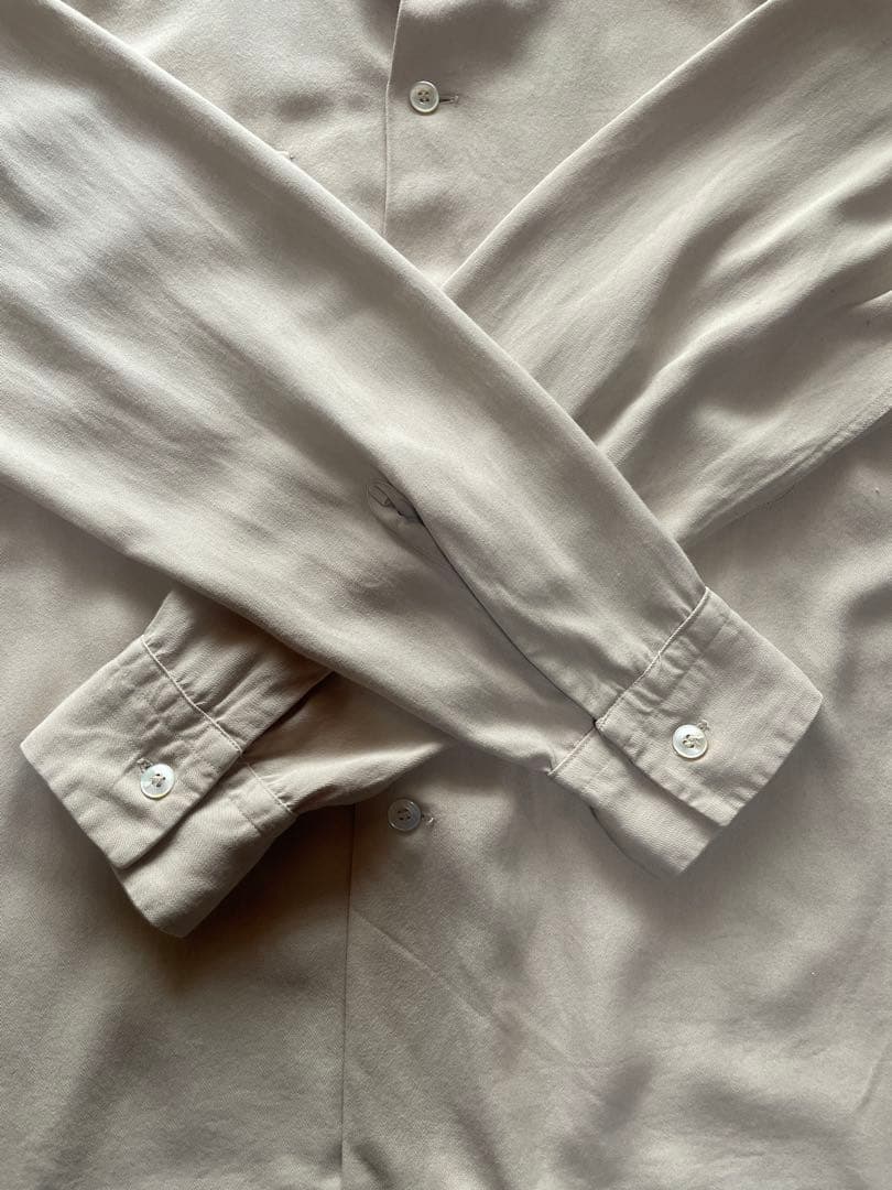 50's PILGRIM サンドベージュ レーヨンシャツ