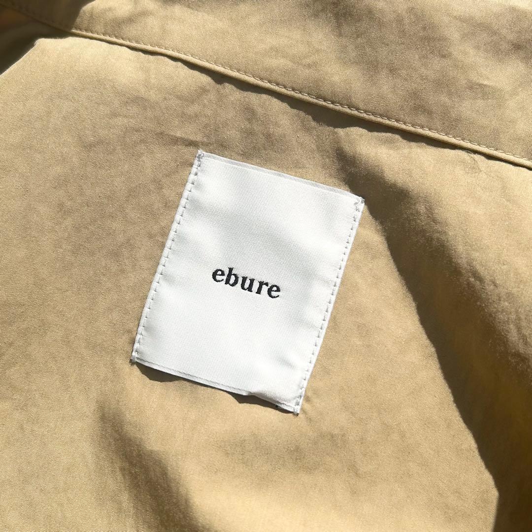 エブール　イージーコットン シャツアウター　ベージュ　スプリングコート　24AW