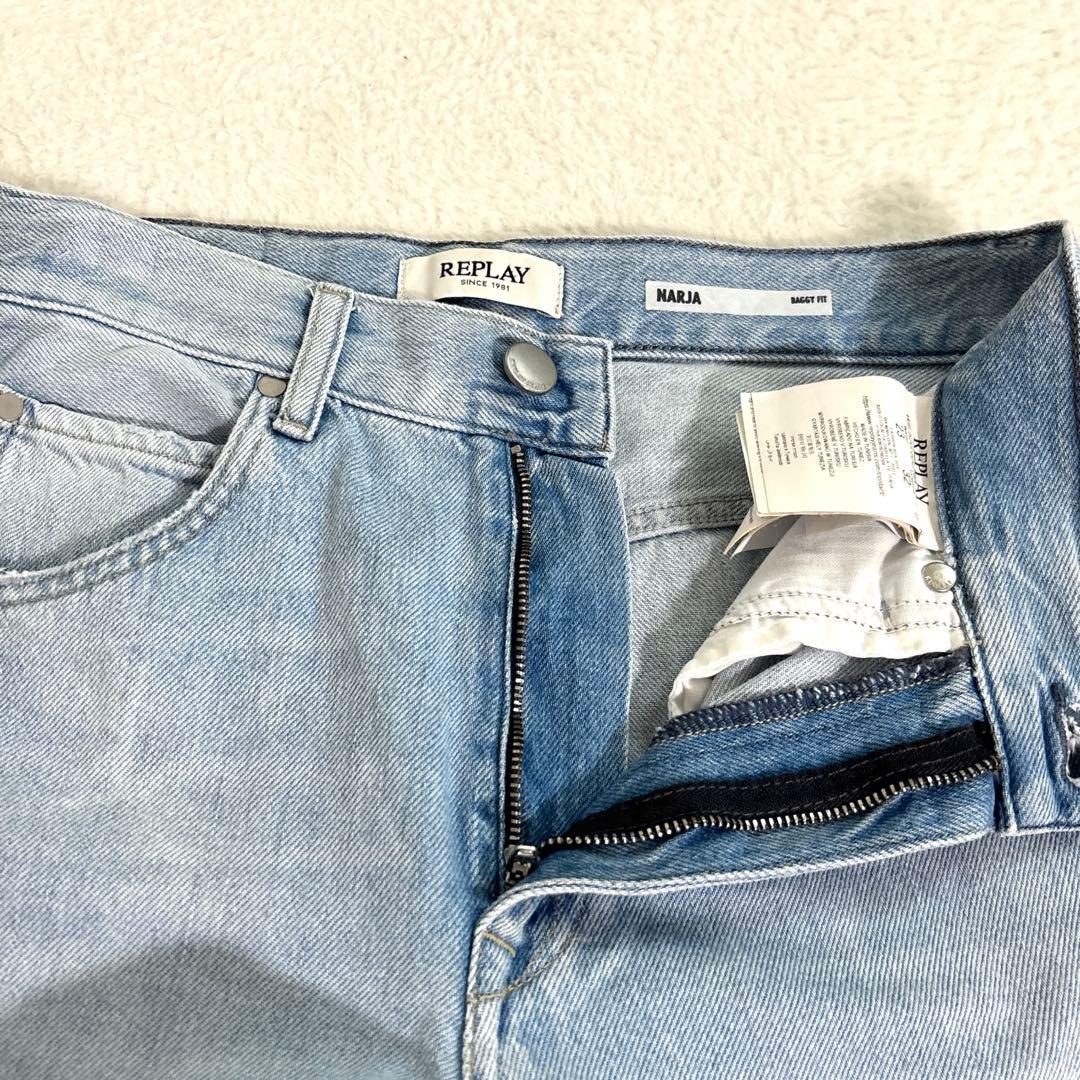 REPLAY バギーフィットNARJAテンセルコットンデニム 定価3.5万