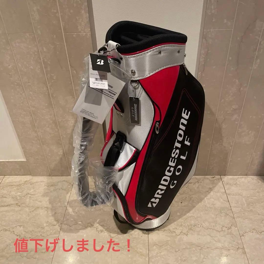 BRIDGESTONE GOLF キャディバッグ 赤黒