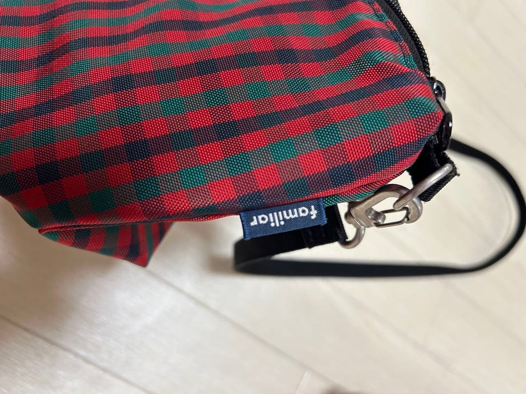 familiar 舟形ポシェット　赤