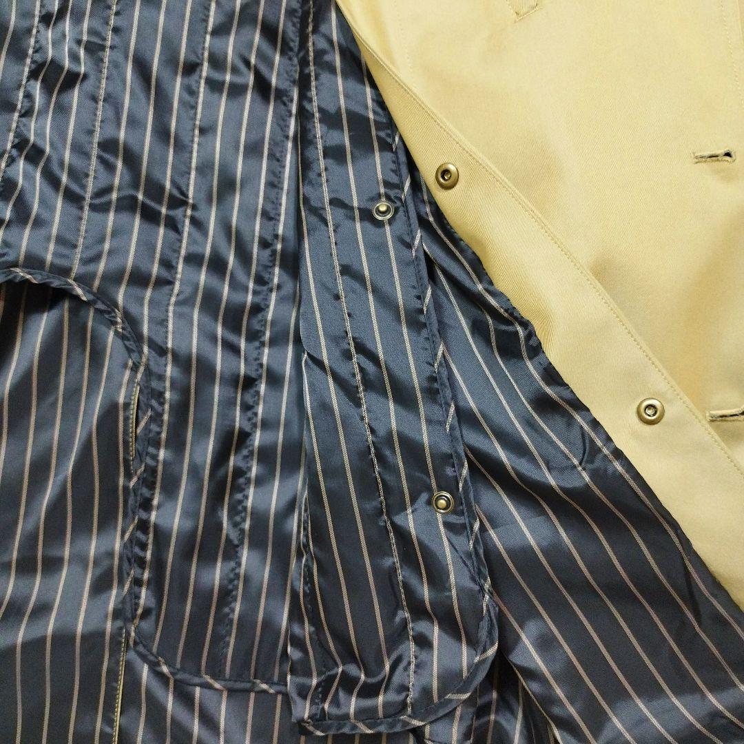 メンズビギ ユニオンステーション　コットンギャバトレンチコート　光沢ベージュ　L