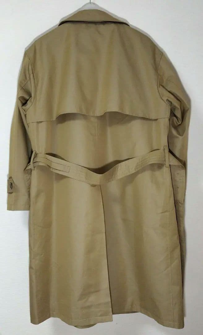 メンズビギ ユニオンステーション　コットンギャバトレンチコート　光沢ベージュ　L