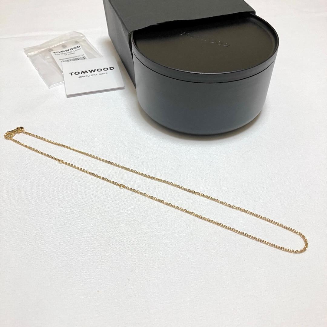新品 18 TOMWOOD ロロチェーンネックレス 金 16424